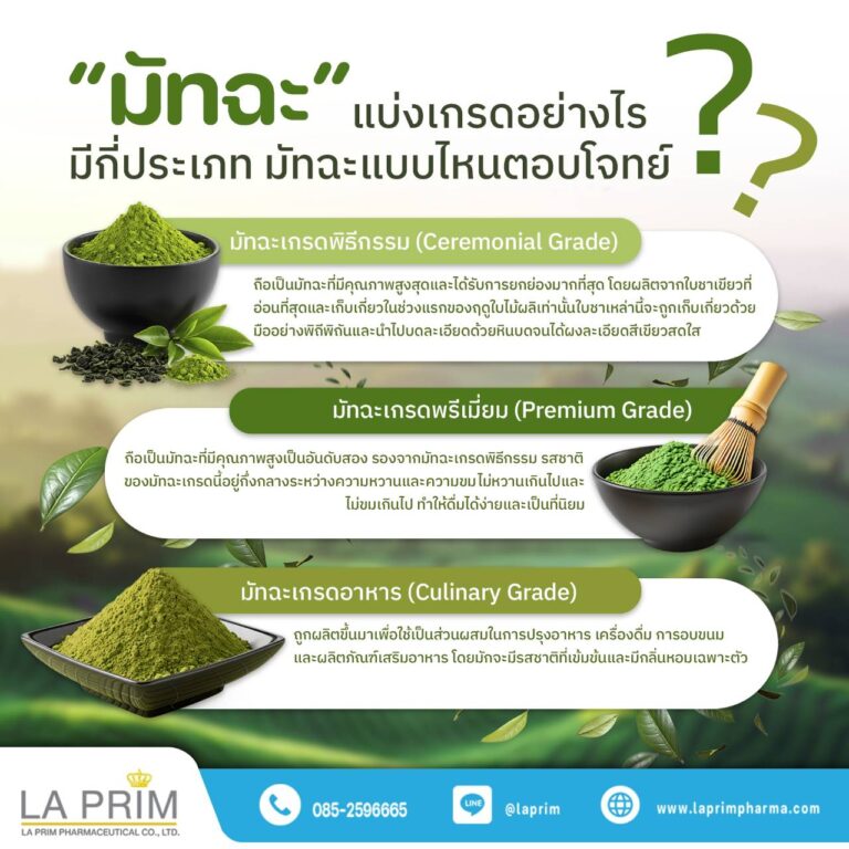 มัทฉะแบ่งเกรดอย่างไรบ้าง